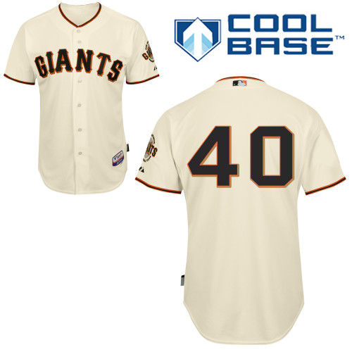 Madison Bumgarner #40 MLB Jersey-San Francisco Giants Men's Authentic Home White Cool Base Baseball Jersey
